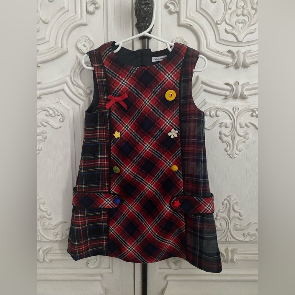 Dolce and Gabbana wood tartan dress